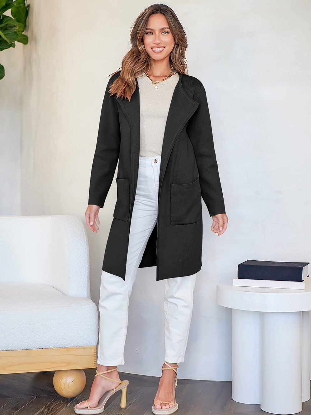 Lapel Classy Coatigan