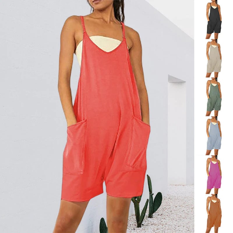 Wide Leg Jumpsuit With Pockets - Rakkiss
