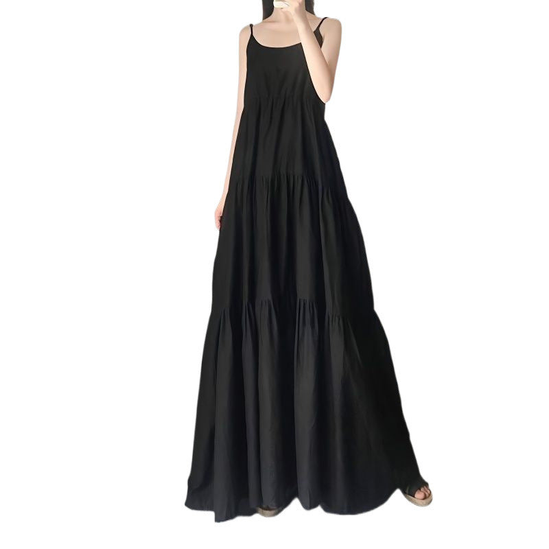 Extra-long Plus-size Slip Dress For Women