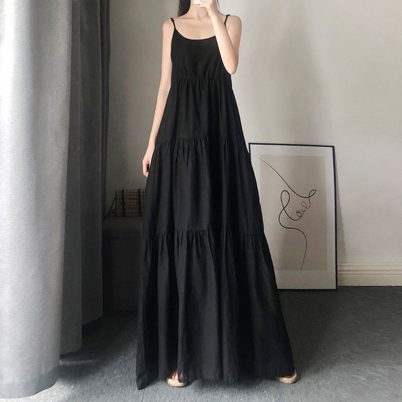 Extra-long Plus-size Slip Dress For Women