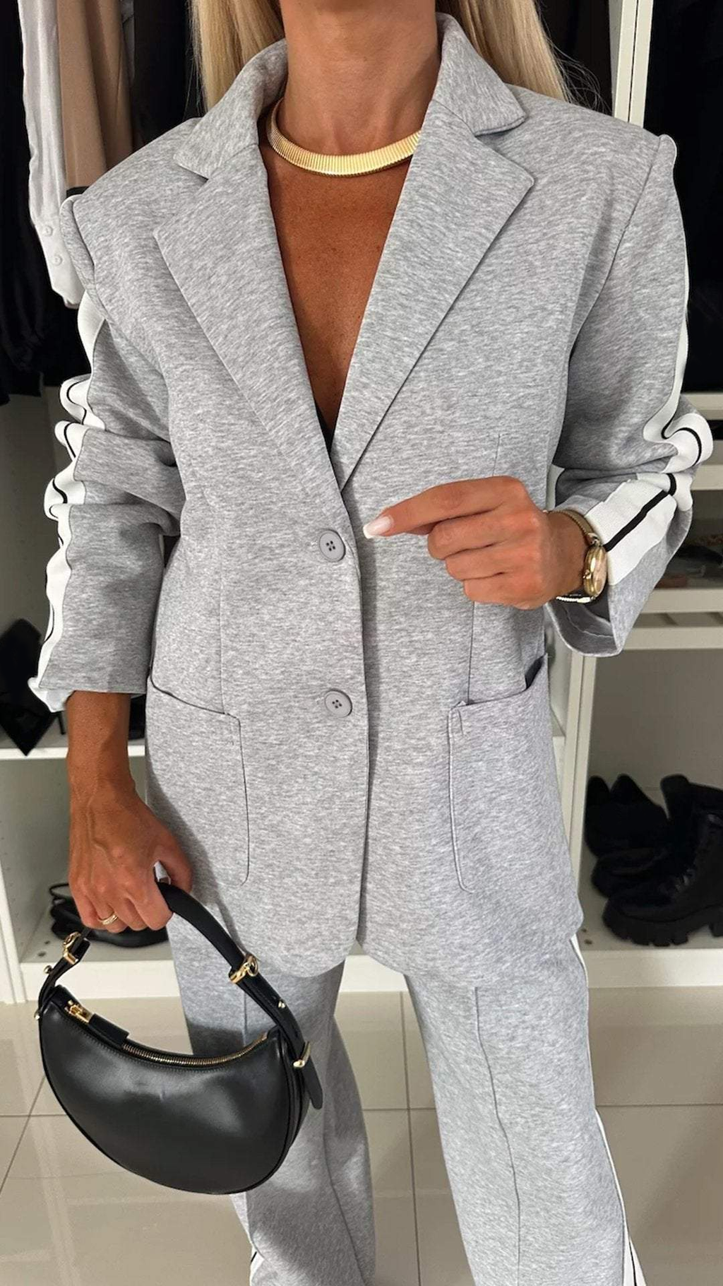 Lapel Long Sleeve Casual Suit