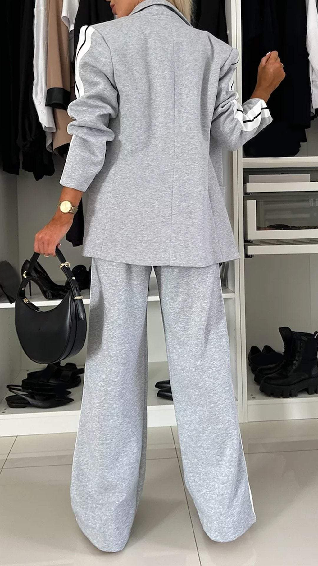 Lapel Long Sleeve Casual Suit
