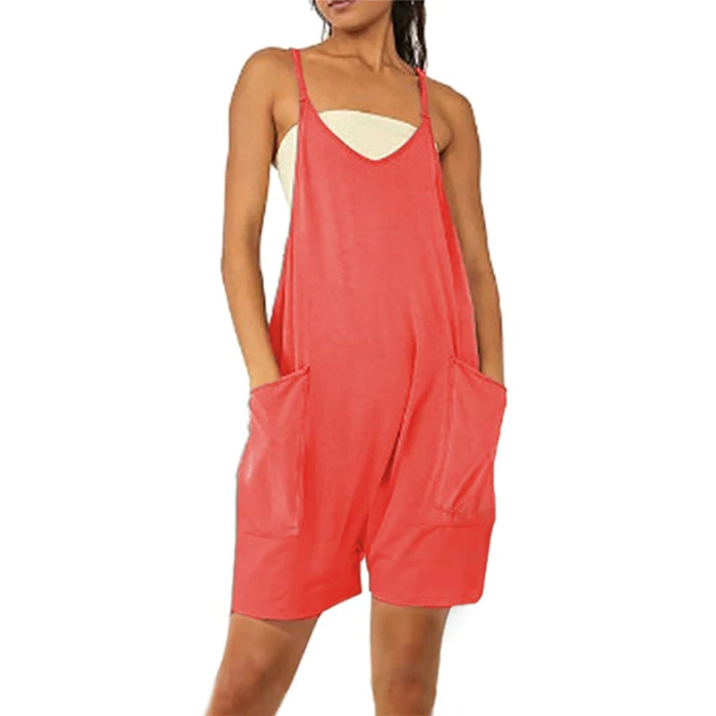 Wide Leg Jumpsuit With Pockets - Rakkiss