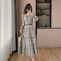 Women's British-style Floral Fashionable Casual Dress